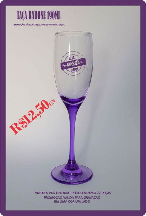 Taça Barone Champagne 190ml - Imagem 4